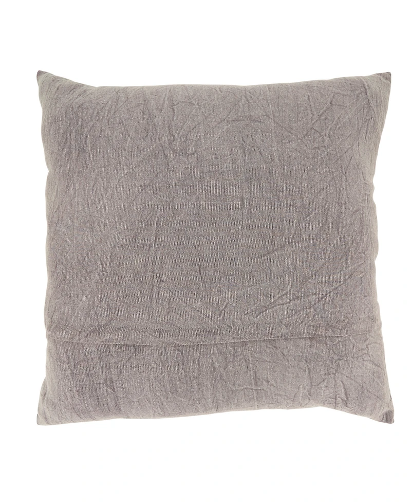 Saro Lifestyle Embroidered Sunflower Down Filled Decorative Pillow, 20" x 20"