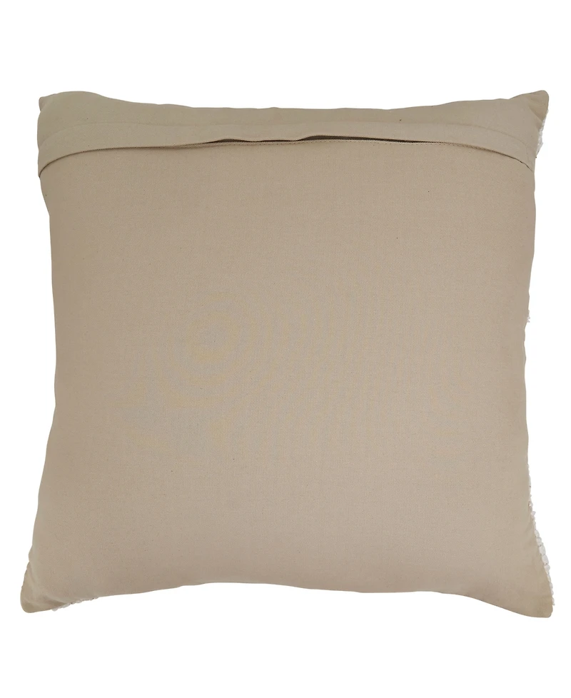 Saro Lifestyle Banded Down Filled Decorative Pillow, 20" x