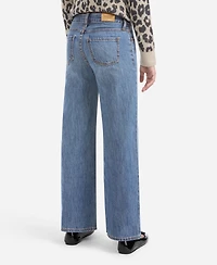 abercrombie kids Girls High-Rise Ultra Wide Leg Jeans