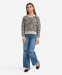 abercrombie kids Girls Leopard Crew Sweater