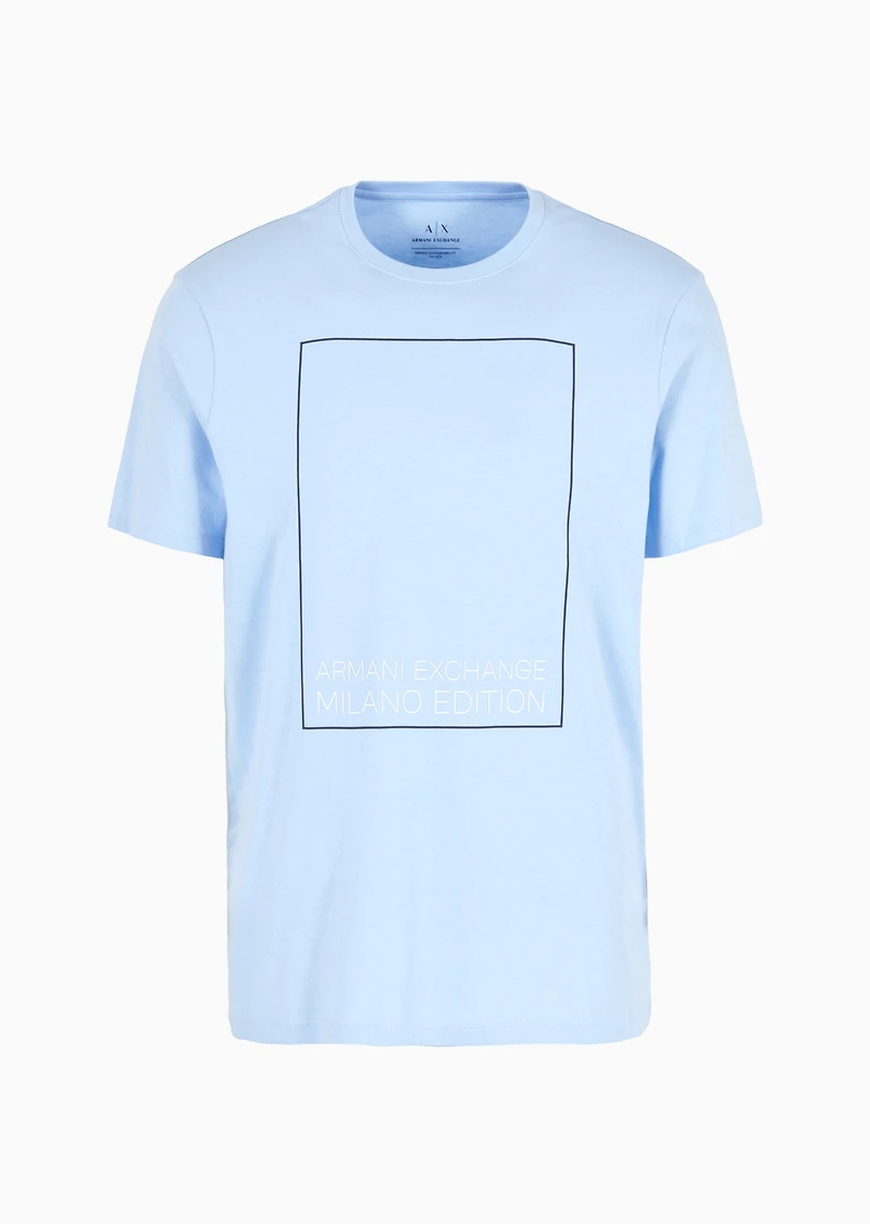 A|X Armani Exchange Men's Regular-Fit Limited Edition Milano Box Logo T-Shirt