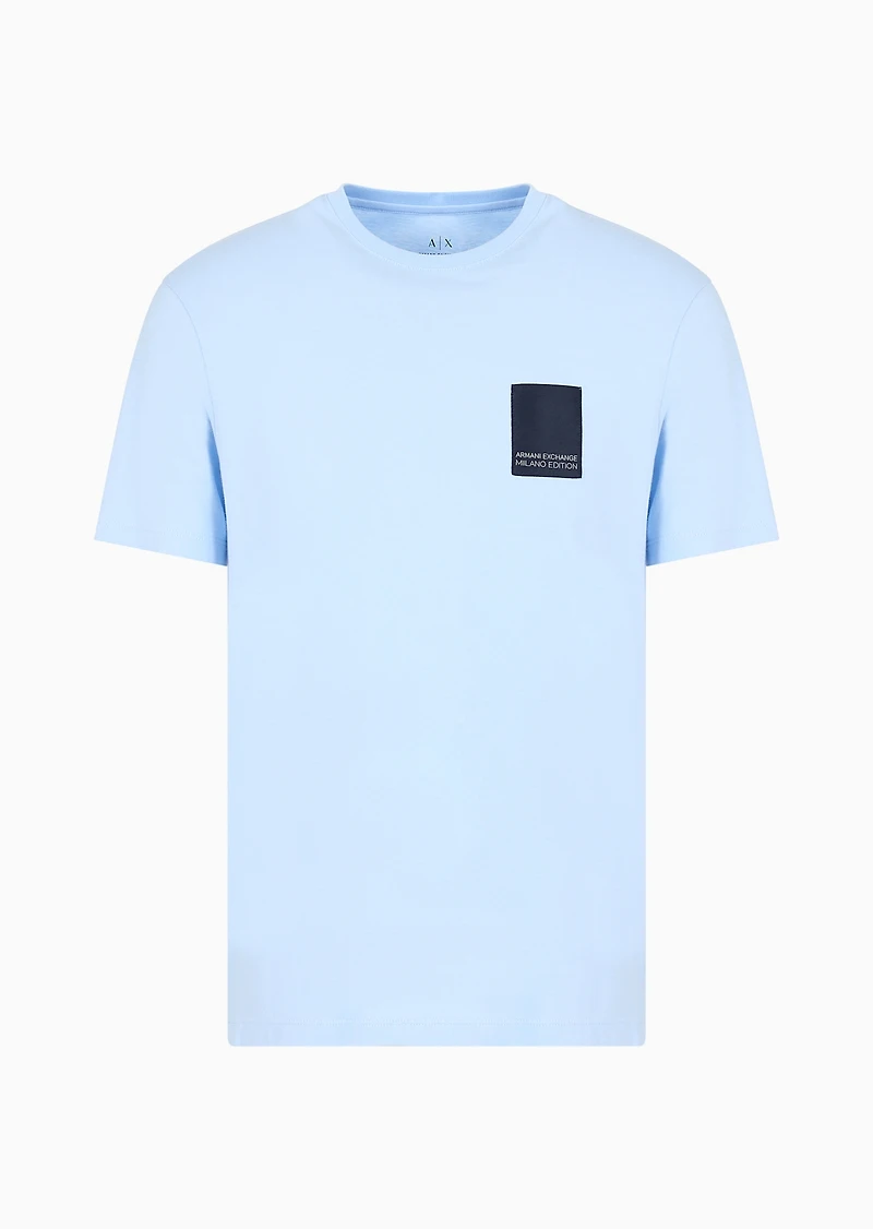 A|X Armani Exchange Men's Limited Edition Milano Logo Patch T-Shirt