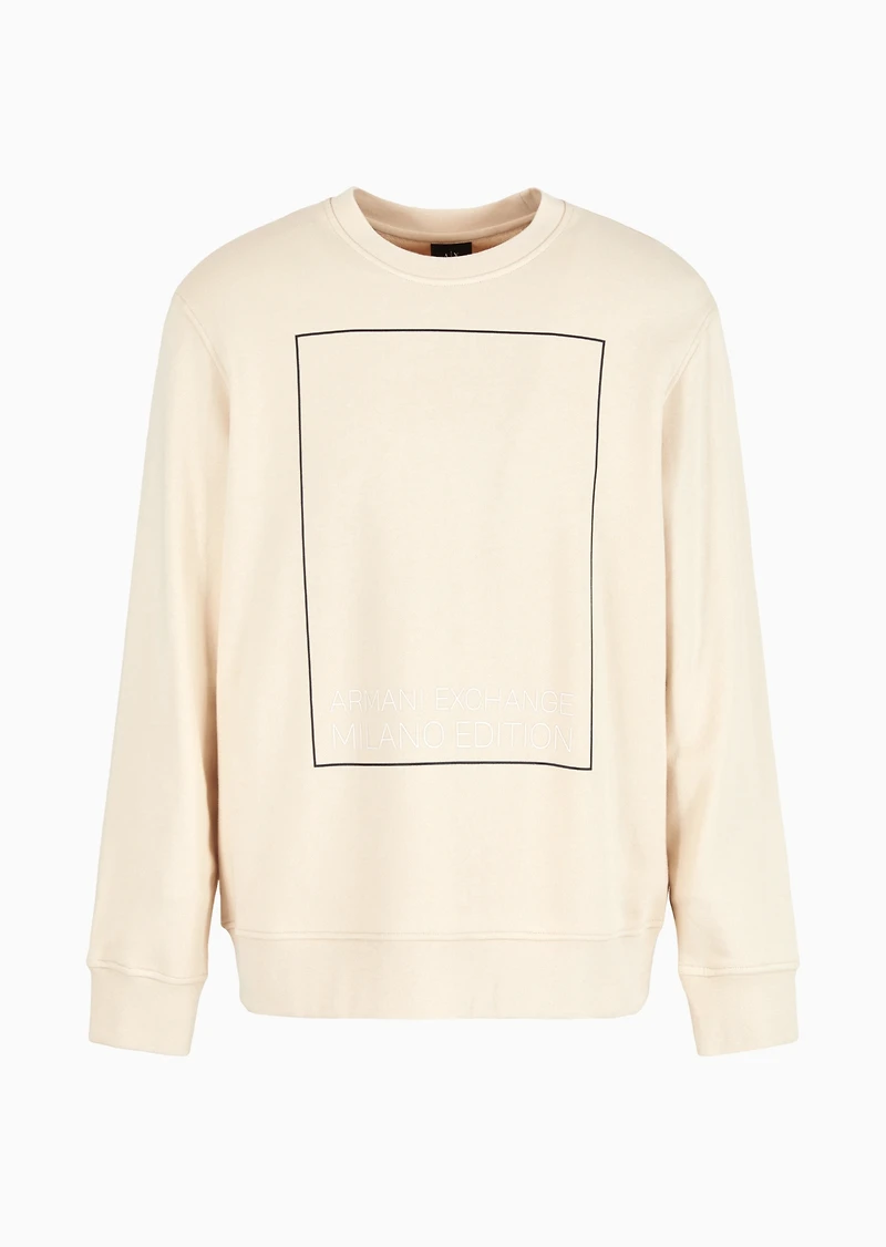 A|X Armani Exchange Men's Limited Edition Milano Box Logo Sweatshirt