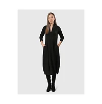 Alembika Women's Essential Pockets Cocoon Dress