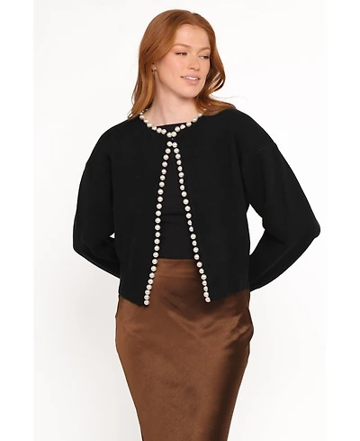 Petal and Pup Women's Bloom Pearl Knit Cardigan.