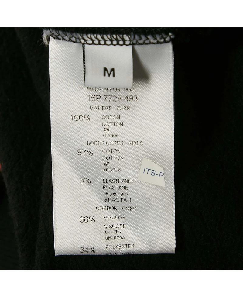 Pre-Owned Givenchy Women's Black Floral Print Cotton Sleeveless Hoodie