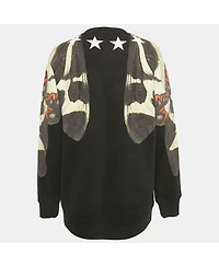Pre-Owned Givenchy Women's Black Butterfly Print Cotton Sweatshirt