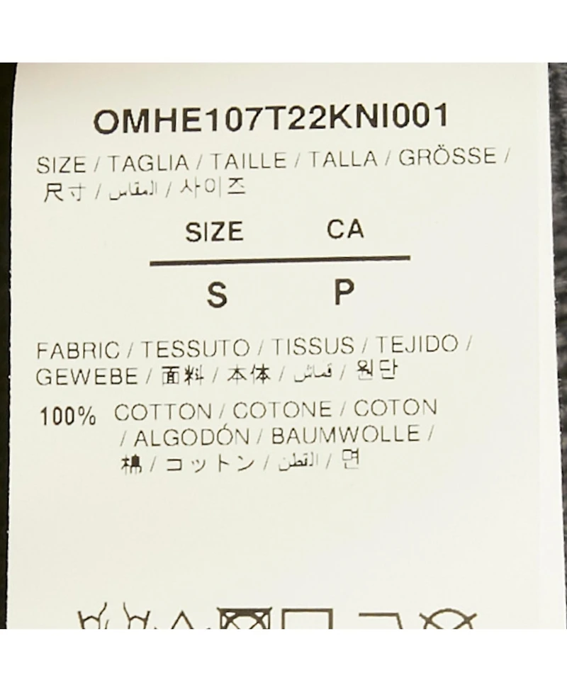 Pre-Owned Off-White Women's Grey Rib Knit Rhinestone Sweater