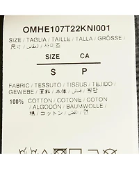 Pre-Owned Off-White Women's Grey Rib Knit Rhinestone Sweater