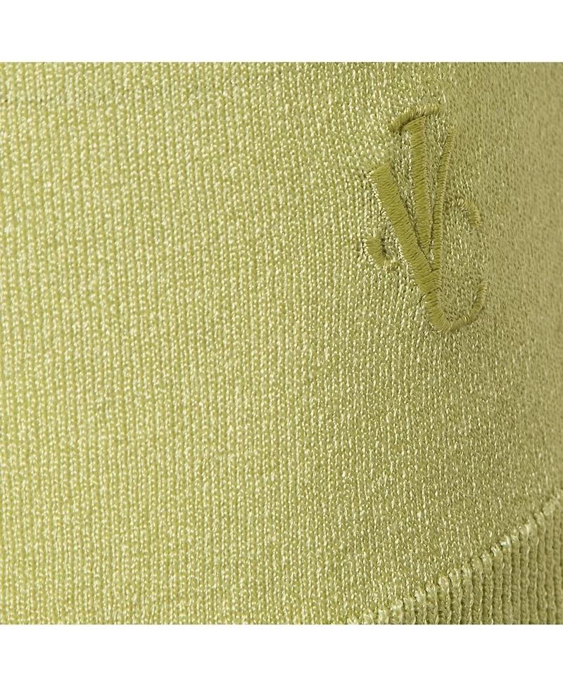 Pre-Owned Versace Women's Jeans Couture Lime Green Knit Back Open Sweatshirt