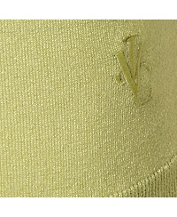 Pre-Owned Versace Women's Jeans Couture Lime Green Knit Back Open Sweatshirt