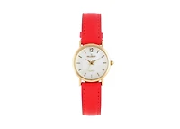 Peugeot Women's Classic 24mm Red Watch With Easy to Read Numerals