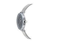 Peugeot Women's 30mm Black Sleek Stainless Steel Mesh Band Watch