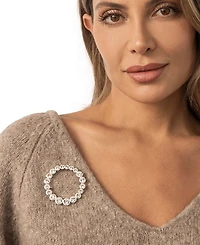 Ettika Crystal Loop Brooch