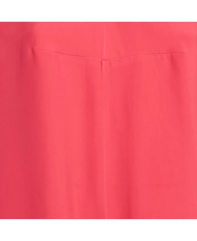 Pre-Owned Marni Women's Red Crepe Long Sleeve Maxi Dress