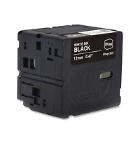Brother P-Touch Btag335 0.47 in. x 13.1 ft. Genuine P-Touch BTAG Label Tapes - White on Black