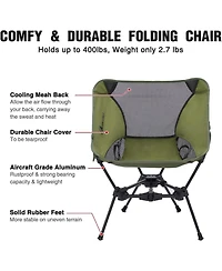 Piscifun Portable Camping Chair Backpacking - The 4th Generation Ultralight Folding -Lightweight Foldable Chairs for Hiking Beach
