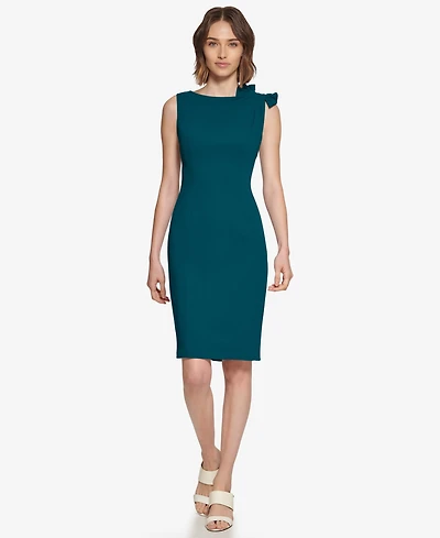 Calvin Klein Women's Boat Neck Short Dress