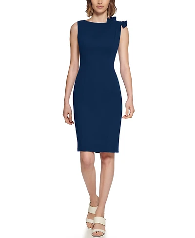 Calvin Klein Women's Boat Neck Short Dress