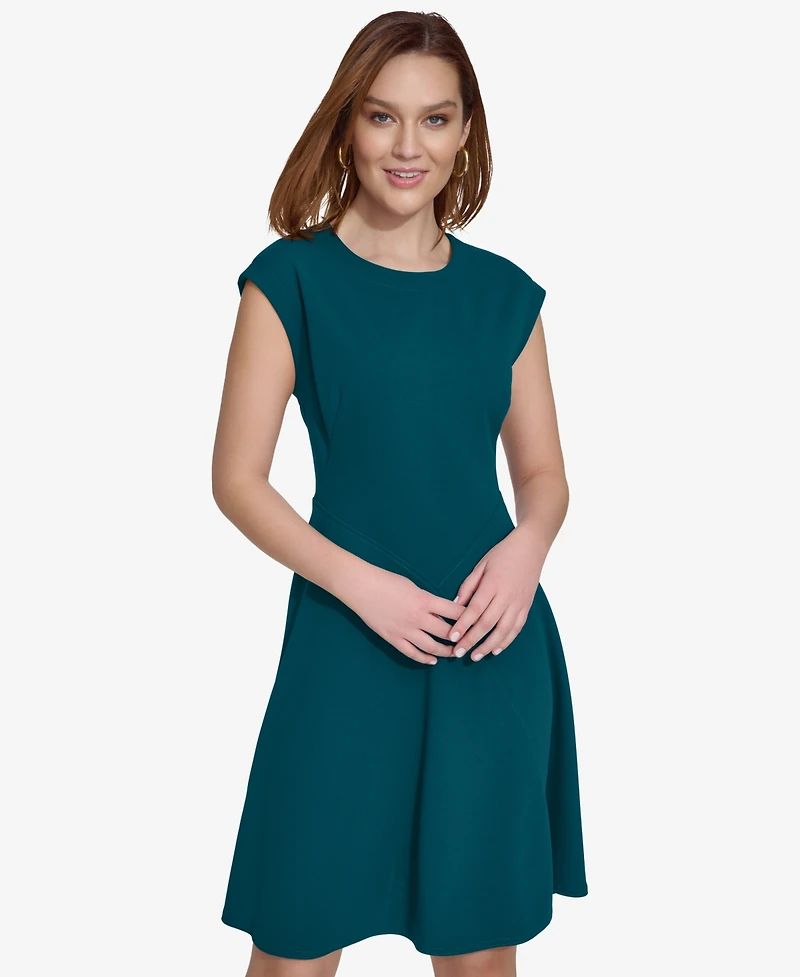 Calvin Klein Women's Crewneck Short-Sleeve Dress