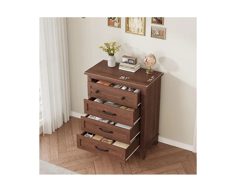 gaomon 34.8" Tall Vertical Drawer Dresser with Large Storage