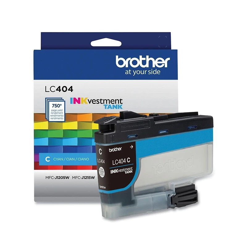 Brother LC404CS INKvestment 750 Page-Yield Ink - Cyan