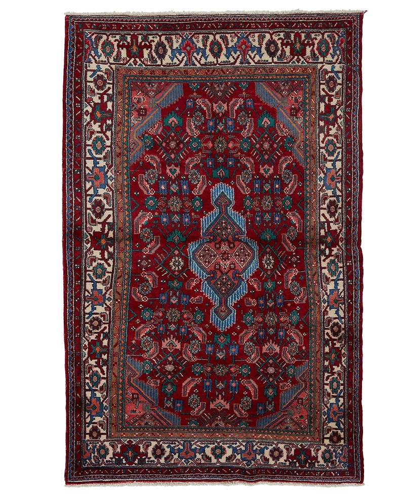 Adorn Hand Woven Rugs Persian Hamadan 4' 5" x 8' 6" Area Rug