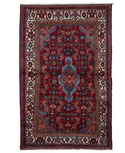 Adorn Hand Woven Rugs Persian Hamadan 4' 5" x 8' 6" Area Rug