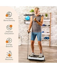 LifePro Waver Mini Vibration Plate - Compact Whole Body Vibration Machine for Home & Travel, Max 260lbs