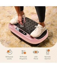 LifePro Compact Vibration Plate Exercise Machine, Mini Full Body Vibration Platform for Lymphatic Drainage & Pain Relief