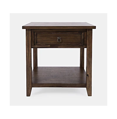 Jofran Bakersfield Mission Style End Table with Drawer