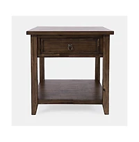 Jofran Bakersfield Mission Style End Table with Drawer