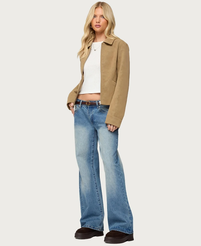 Edikted Women's Cozette Faux Leather Jacket