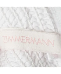 Pre-Owned Zimmermann Women's White Embroidered Cotton