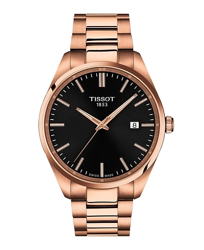 Tissot Men's Rose Gold Stainless Steel Bracelet Watch, 40mm