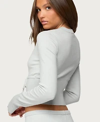 Edikted Women's Embryn Button Up Knit Cardigan