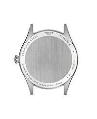 Tissot Men's Black Leather Bracelet Watch, 40mm