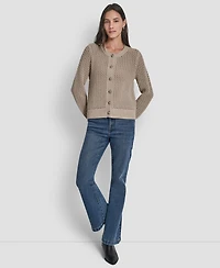 Dkny Jeans Women's Open-Knit Cardigan