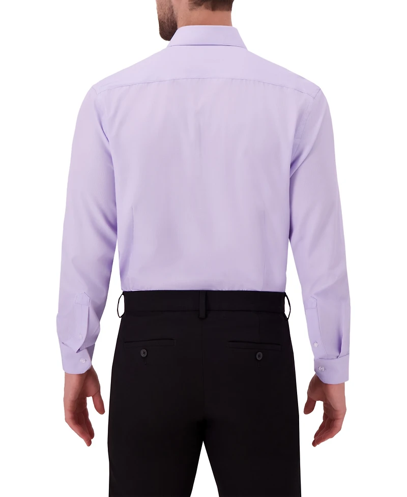 Report Collection Men's 4-Way Geometric-Print Spread-Collar Woven Dress Shirt