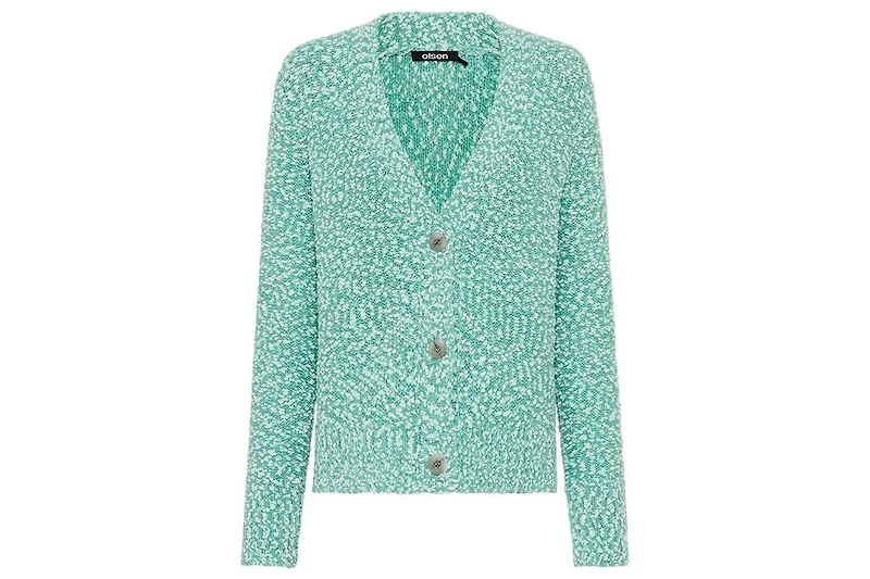 Olsen Women's Two-Tone Boucle Cardigan