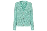 Olsen Women's Two-Tone Boucle Cardigan