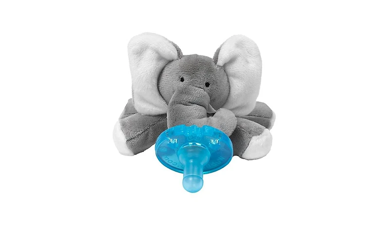 WubbaNub Baby Grey Elephant Pacifier