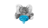 WubbaNub Baby Grey Elephant Pacifier