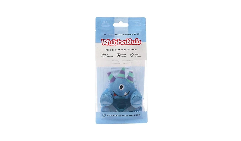 WubbaNub Baby Blue Monster Pacifier Teething & Feeding