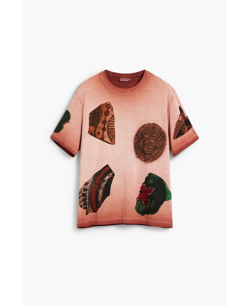 Desigual Men's Short-sleeve patchwork T-shirt