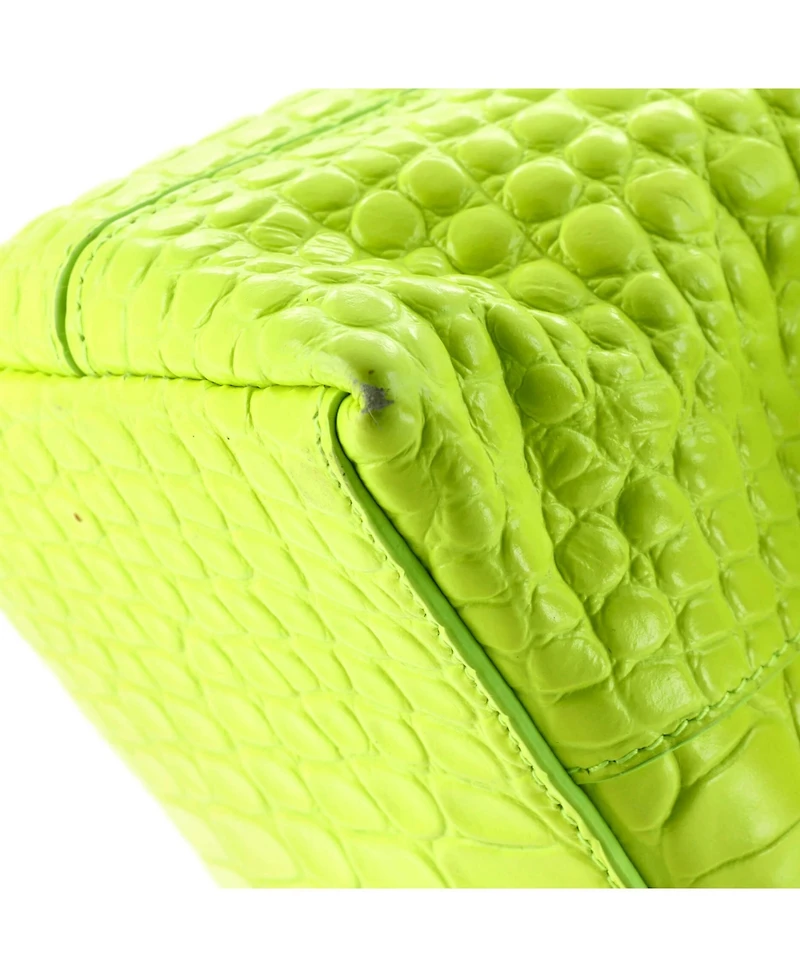 Pre-Owned Balenciaga Small Downtown S Chain-Handle Shoulder Bag Embossed Leather