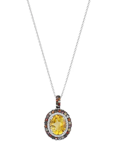 Effy Collection Multi Gemstone Necklace (5-1/2 ct. t.w.) in Sterling Silver