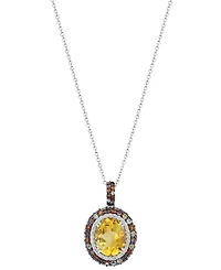 Effy Collection Multi Gemstone Necklace (5-1/2 ct. t.w.) in Sterling Silver