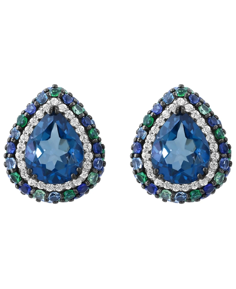 Effy Collection Multi Gemstone Earrings (6-5/8 ct. t.w.) in Sterling Silver