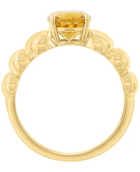 Effy Collection Citrine Ring (1-1/2 ct. t.w.) in 14k Yellow Gold Over Silver
